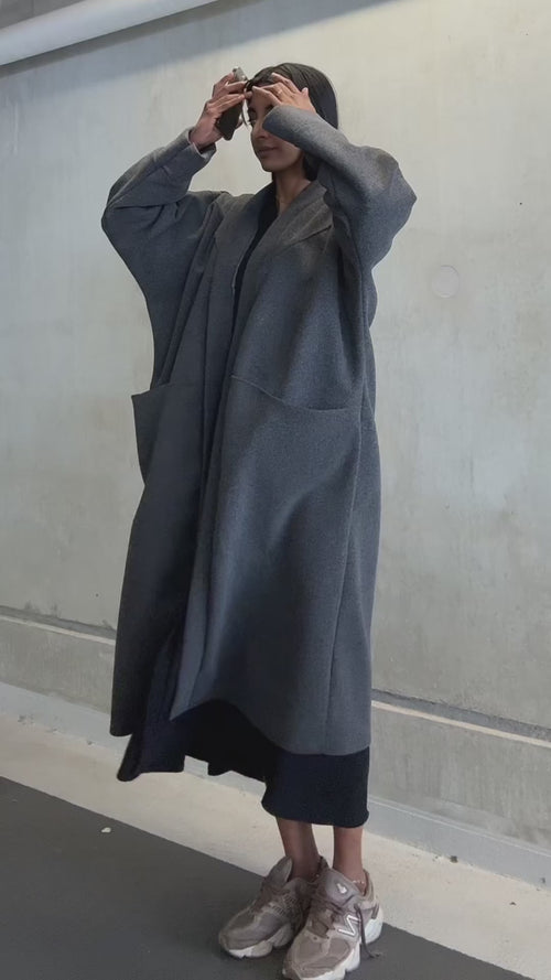 YASMINE MANTEL DARK GRAY pre order