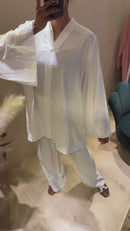 SARAH LANGE BLOUSE MET BROEK (P007)
