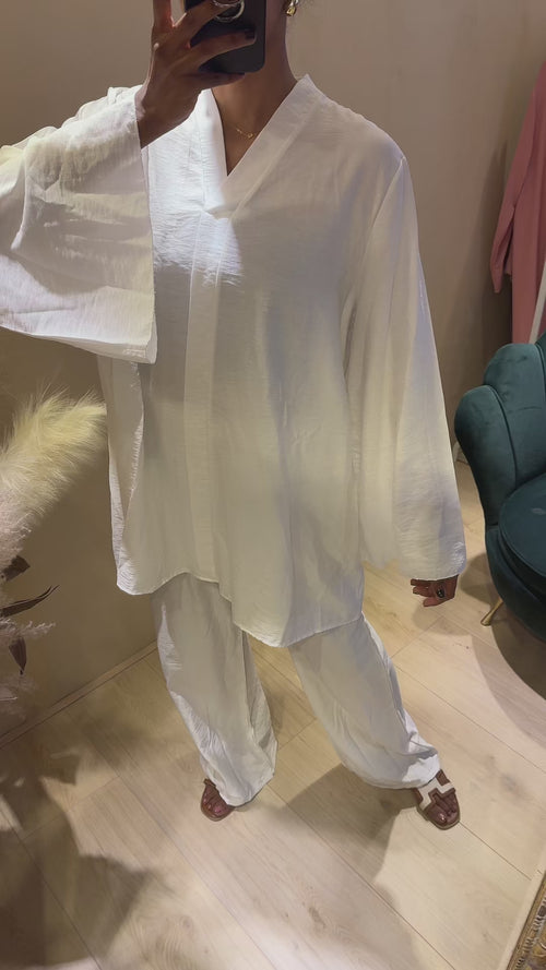 SARAH LANGE BLOUSE MET BROEK (P007)