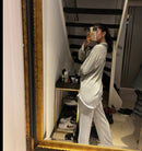 LIGHT GRAY AMBER RIB JUMPSUIT