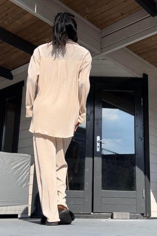 PLISSE TWINSET BEIGE PRE ORDER