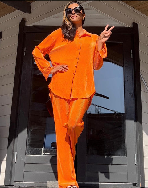 مجموعة أمبر بليس تويديليغ باللون البرتقالي